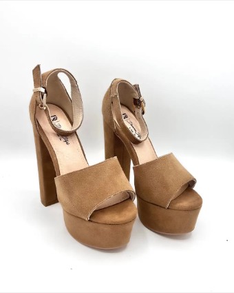 Diverse Style #PLATFORM CHUNKY HEEL #1 Oatmeal thumbnail